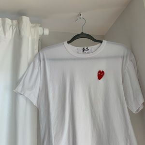 CDG white tee